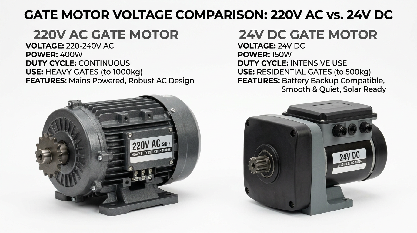 220V ile 24V Motorlar Arasındaki Farklar Nelerdir?